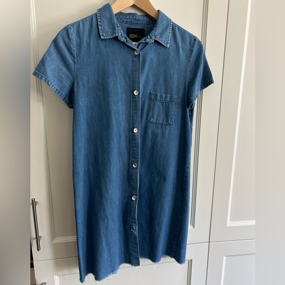 Zara Blue Denim Mini Dress
